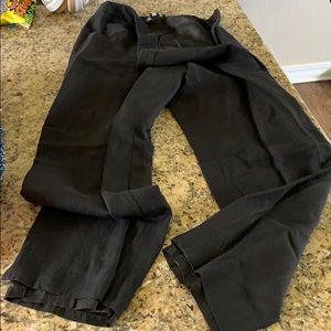Linen lined black ankle length slacks